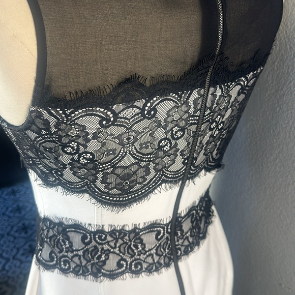Black and white dress. Black lace. Size 6 Rachel Roy - Picture 5 of 7